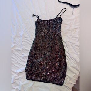 Sequin Strappy Dress